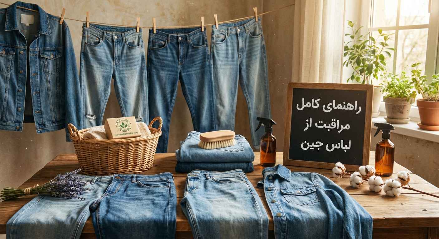 راهنمای کامل مراقبت از لباس جین؛ شستشو و نگهداری